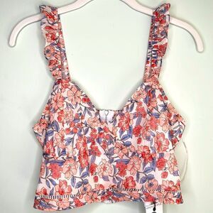 NWT Kendall and Kylie Corsage Cami Crop Top‎ Size XL